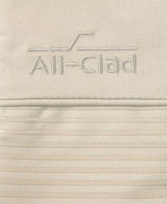 Ribbed Silicone Cotton Twill Oven Mitt, Set of 2