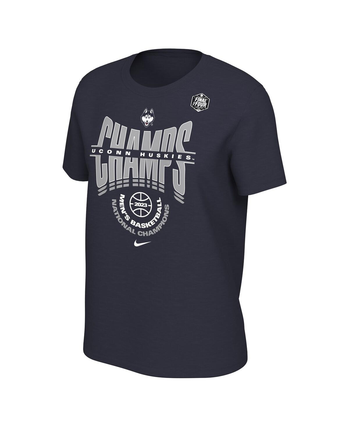 Nike Women's  Navy Uconn Huskies 2023 Ncaa Men's Basketball National Champions Locker Room T-shirt In Navy