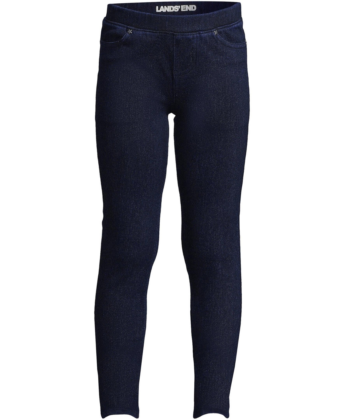 Lands' End Big Girls Iron Knee Denim Jeggings