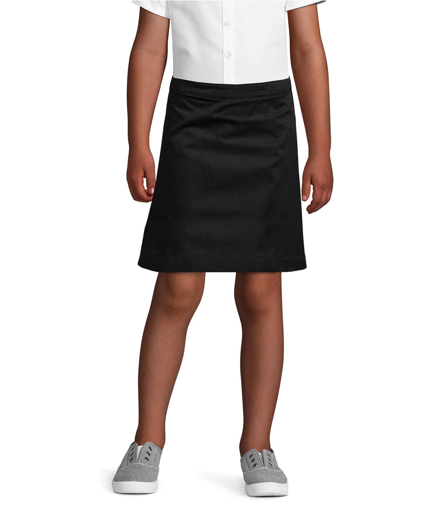 Child School Uniform Girls Plus Blend Chino Skort Above Knee