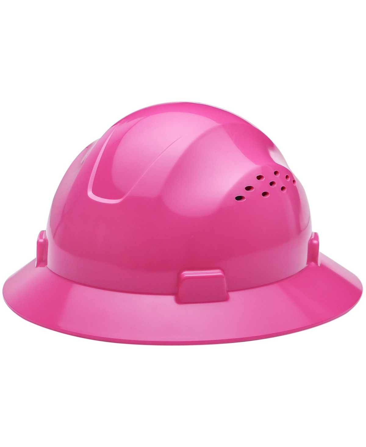 Noa Store Hdpe Pink Full Brim Hard Hat with Fas-trac Suspension - Pink