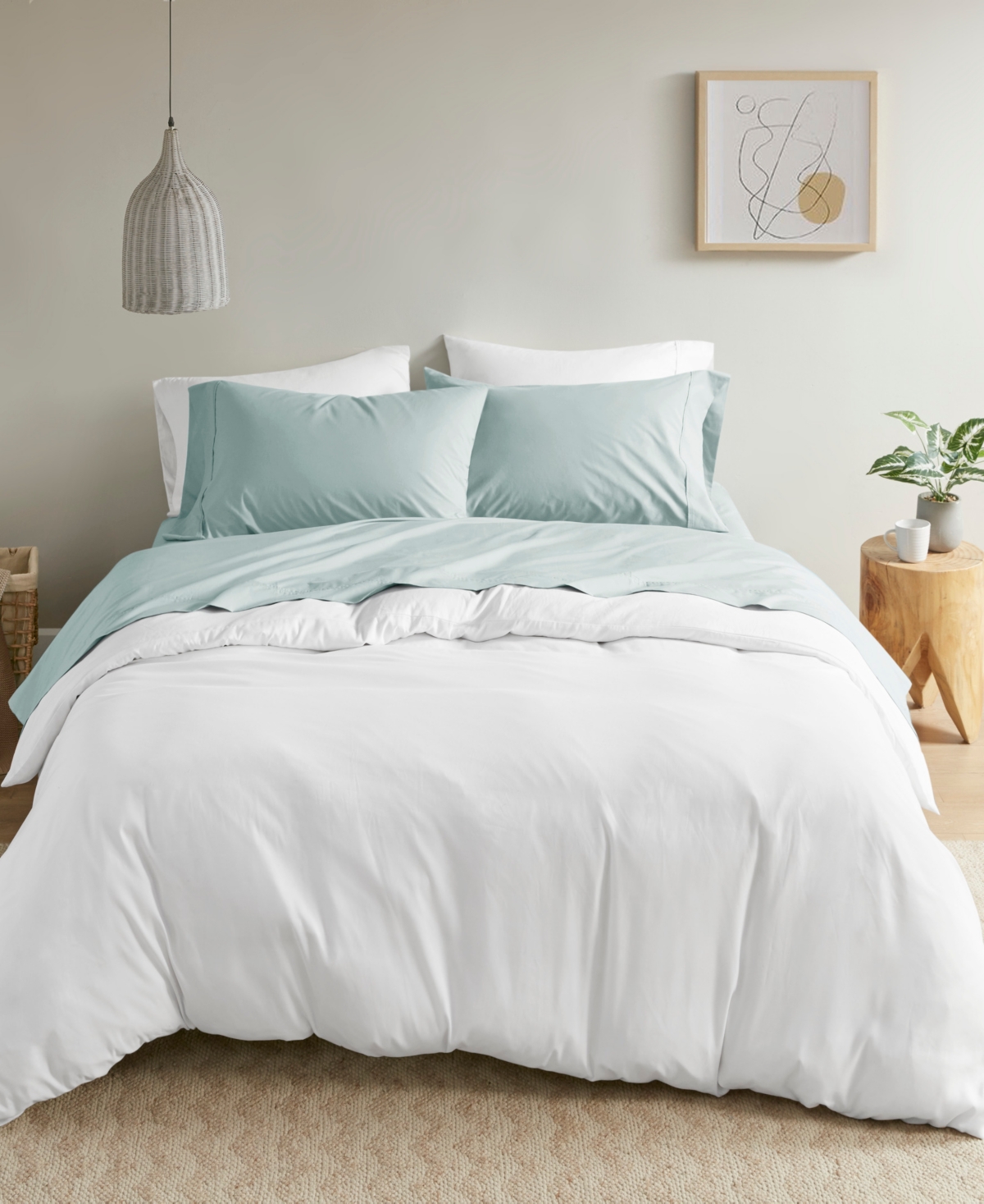 Madison Park Peached Cotton Percale 4-Pc. Sheet Set