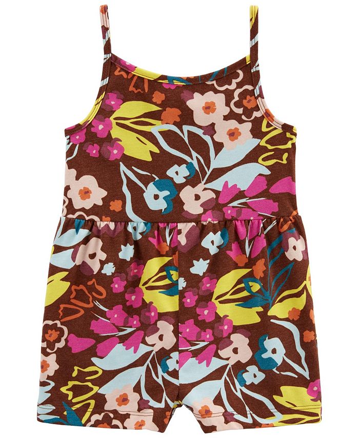Carter's Toddler Girls Floral Jersey Sleeveless Romper Macy's