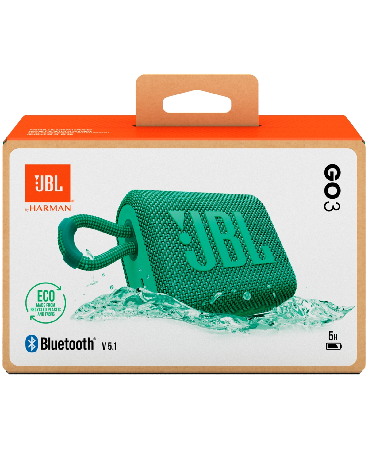 Jbl Go 3 Water Resistance Bluetooth Speaker,- Forest Green