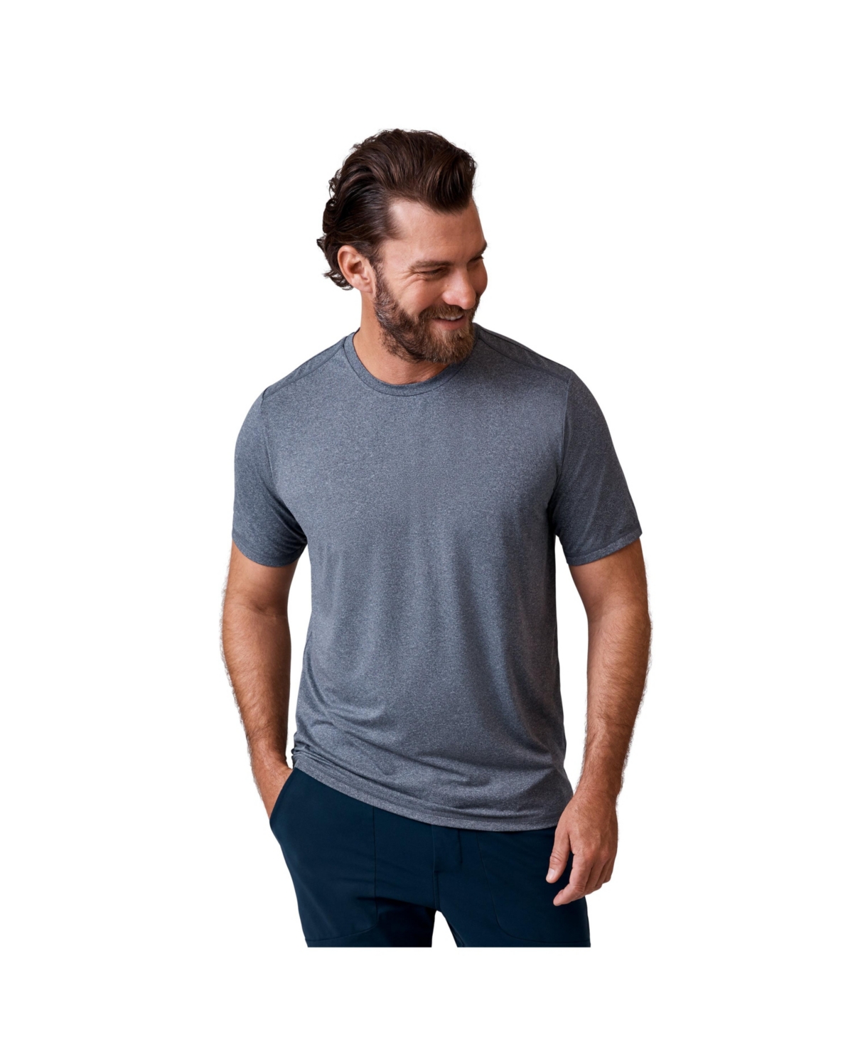 Men's Microtech Chill Cooling Crew Tee - Light grey