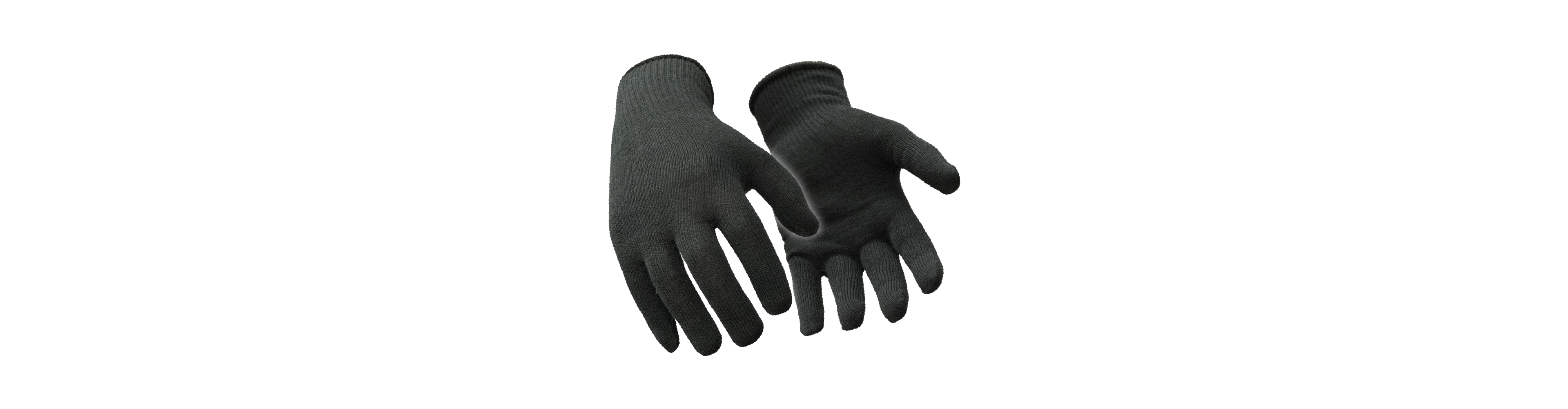RefrigiWear Men's Warm Stretch Fit Merino Wool Glove Liners (Pack of 12 Pairs)