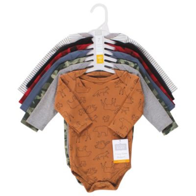 Baby Boys Hudson Long-Sleeve Cotton Bodysuit Collection 7-Piece Set