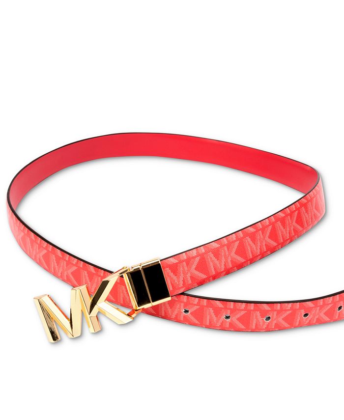 MCM Red & Black Logo Reversible Belt, Best Price and Reviews