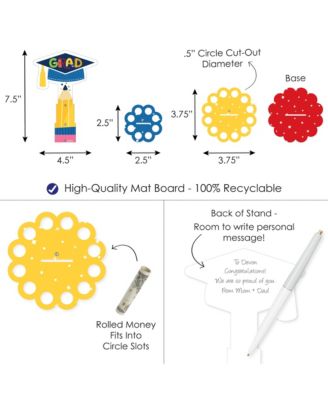 Elementary Grad DIY Kids Graduation Party Money Holder Gift Cash Cake