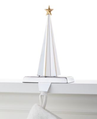 Holiday Lane - Shine Bright Silver-Tone Stocking Holder