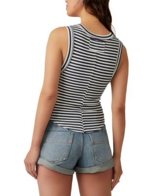 Women's Kate Striped Sleeveless Tee