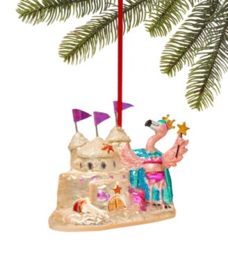 Holiday Lane - Florida Flamingo Sandcastle Ornament