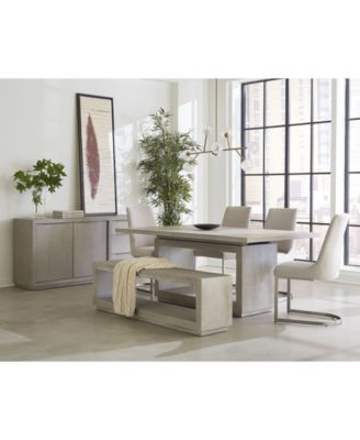 Tivie 6 Pc Dining Set (Rectangular Table + 4 Dining Chairs + Bench), Created for Macy's