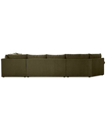 Cuddler and store chaise sectional