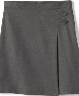 Big Girls School Uniform Slim Solid A-line Skirt Below the Knee