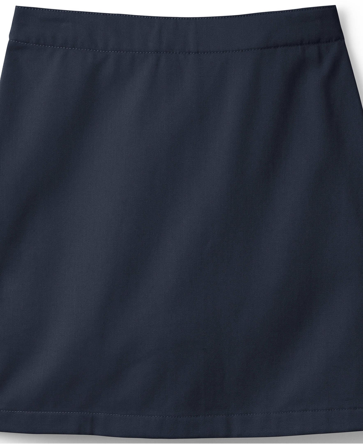 Lands' End Big Girls School Uniform Slim Blend Chino Skort Above Knee