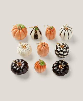 Mini Pumpkin 10-Piece Ornament Set