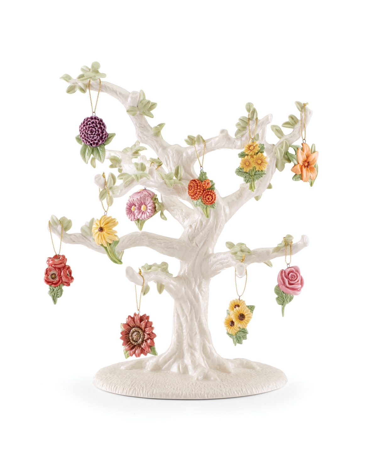 Lenox Fall Flowers 11 Piece Ornament Tree Set In Multi And No Color