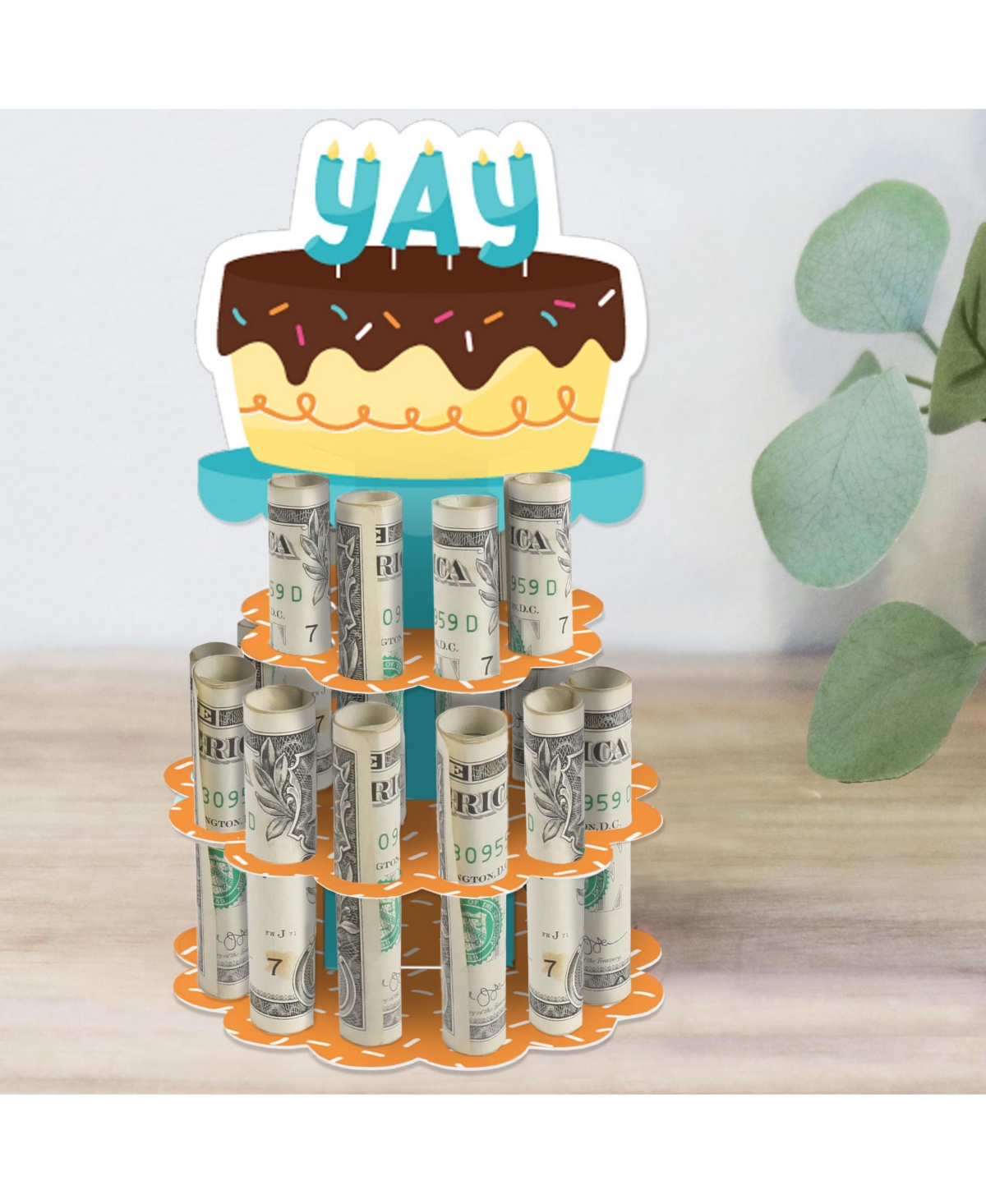 Colorful Happy Birthday Diy Birthday Party Money Holder Gift Cash Cake - Assorted Pre-pack