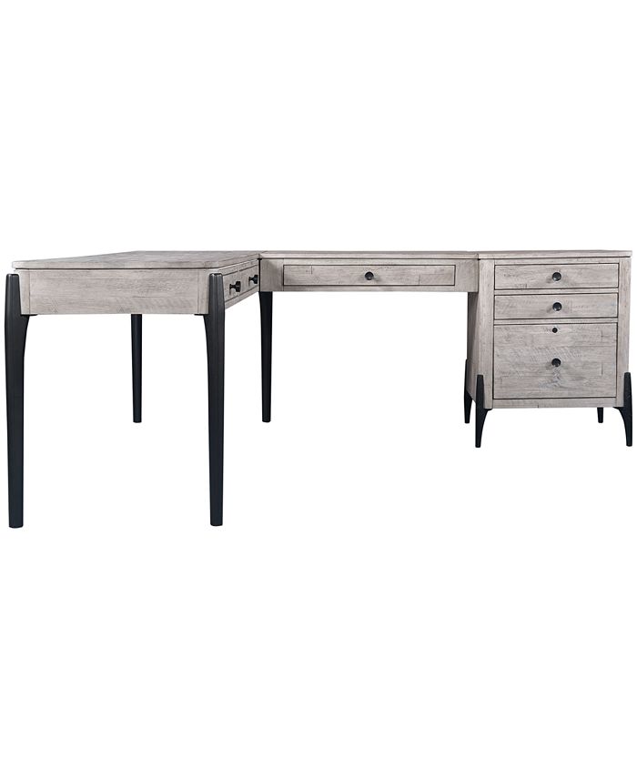Zane 3PC Modular Desk Set (Modular Keyboard Tray Writing Desk Modular File)