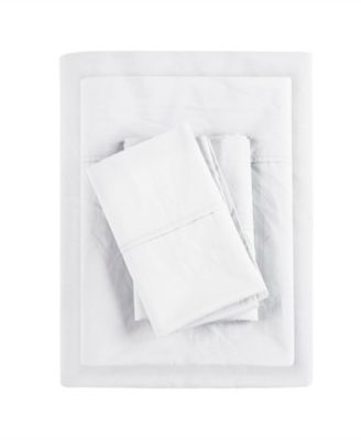 Peached Cotton Percale 3-Pc. Sheet Set, Twin