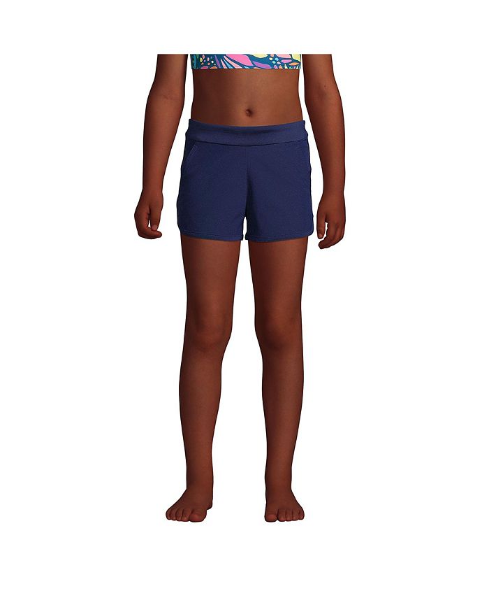 Girls Stretch Woven Comfort Waist Swim Shorts