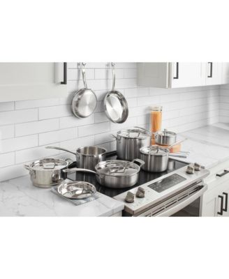 Cuisinart Multiclad Pro Tri-Ply Stainless Steel 12 Piece Cookware Set ...