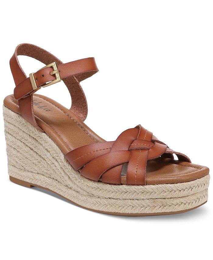 Style & Co Cerres Ankle-Strap Espadrille Wedge Sandals, Created for ...