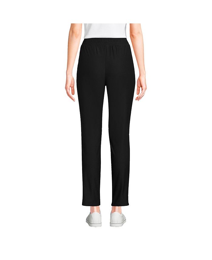 Lands' End Petite Active High Rise Soft Performance Refined Tapered