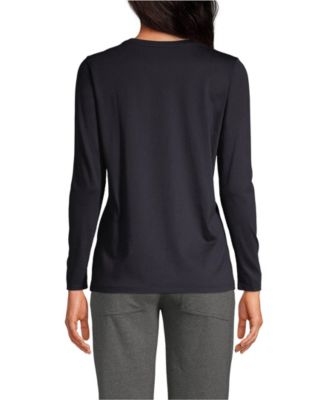 Women's Tall Relaxed Supima Cotton Long Sleeve Crew Neck T-Shirt