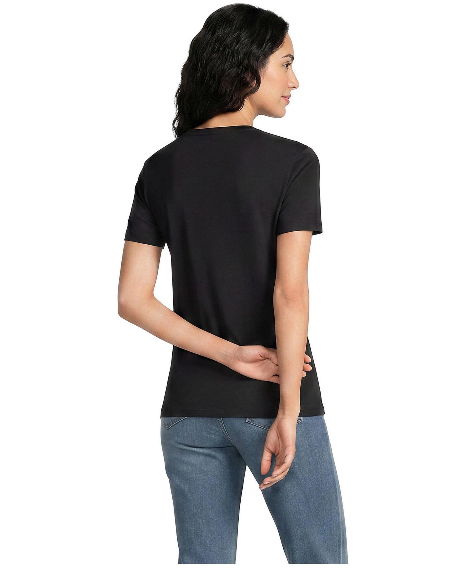 Women's Relaxed Supima Cotton V-Neck T-Shirt