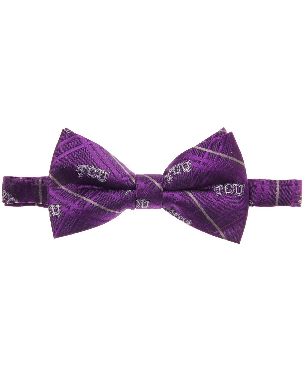Men's Purple Tcu Horned Frogs Oxford Bow Tie - Purple