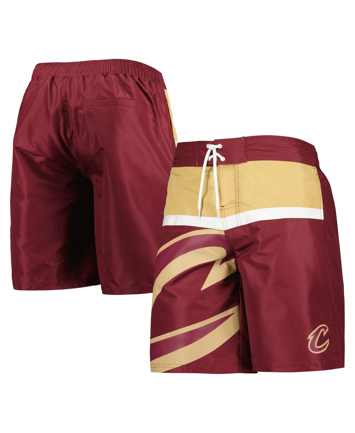 Men's G-iii Sports by Carl Banks Wine Cleveland Cavaliers Sea Wind Swim Trunks - Wine