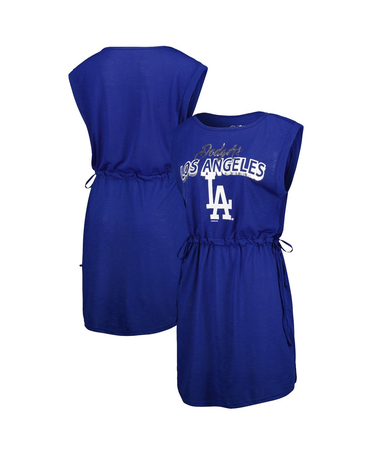 Shop G-iii 4her By Carl Banks Women's  Royal Los Angeles Dodgers G.o.a.t Swimsuit Cover-up Dress