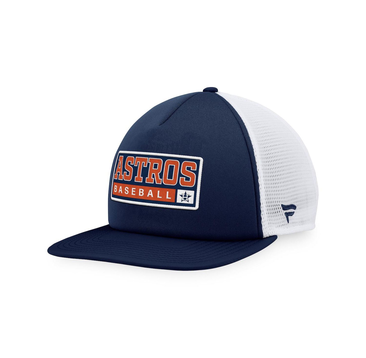 Men's Navy, White Houston Astros Foam Trucker Snapback Hat