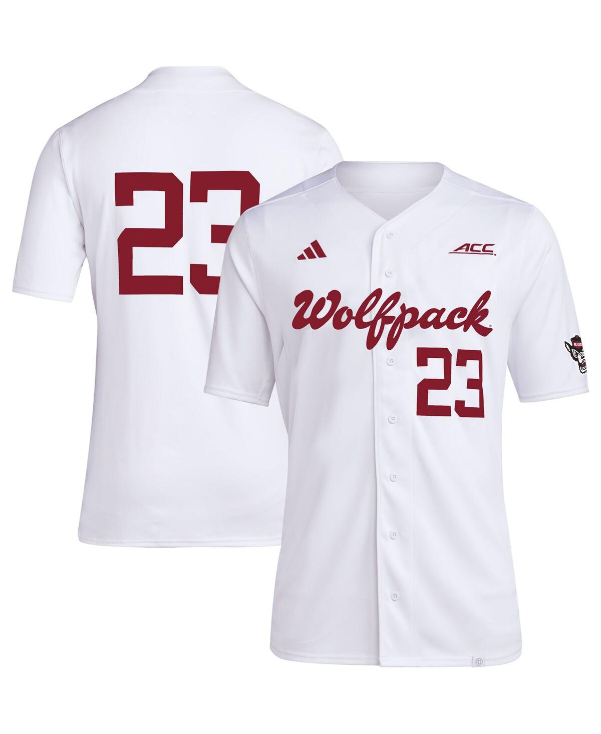 Men's adidas #23Nc State Wolfpack Team Baseball Jersey - White