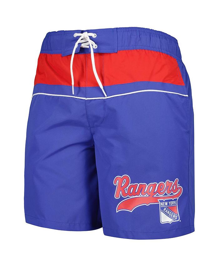 Starter Men's Blue New York Rangers Freestyle Volley Swim Shorts - Macy's