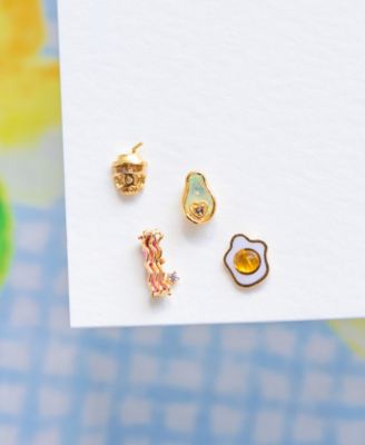 Crystal Multi-Color Thanks a Brunch Stud Earring Set