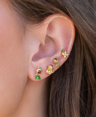 Crystal Multi-Color Disney Princess Tiana Stud Earring Set