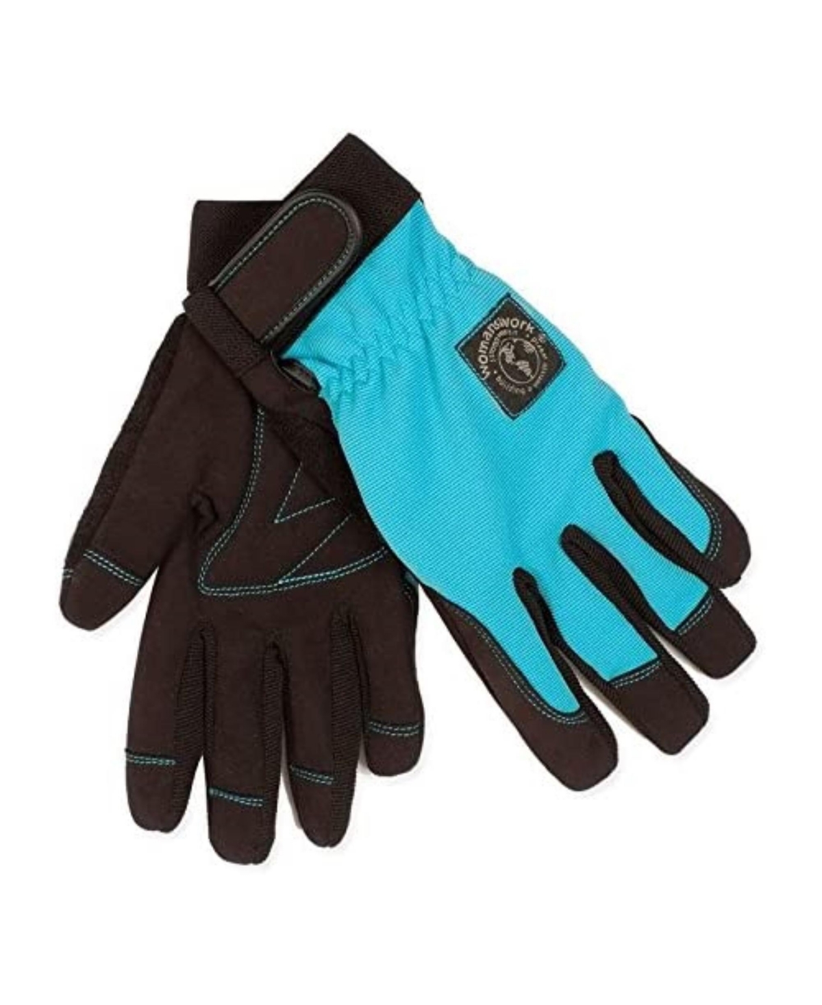 Digger Gardening Glove with Micro Suede Palm, Teal, Medium - Blue