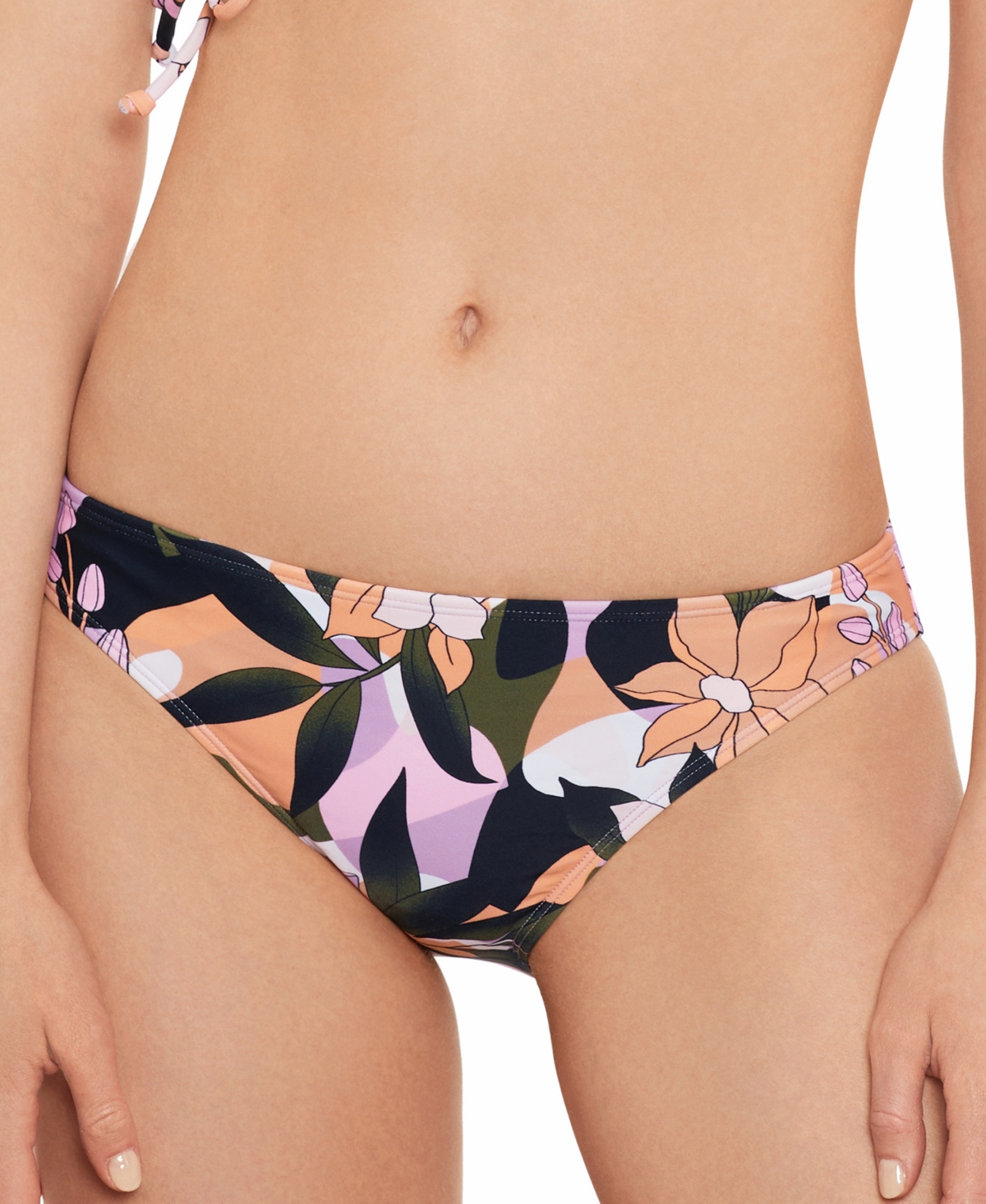 Juniors' Floral-Print Hipster Bikini Bottoms, Created for Macys - Flora-flauge