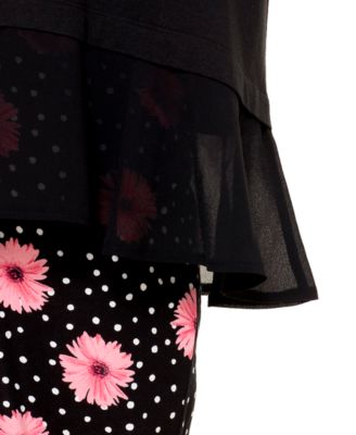 Women's Sleeveless Flounce-Hem Pajama Tank Top