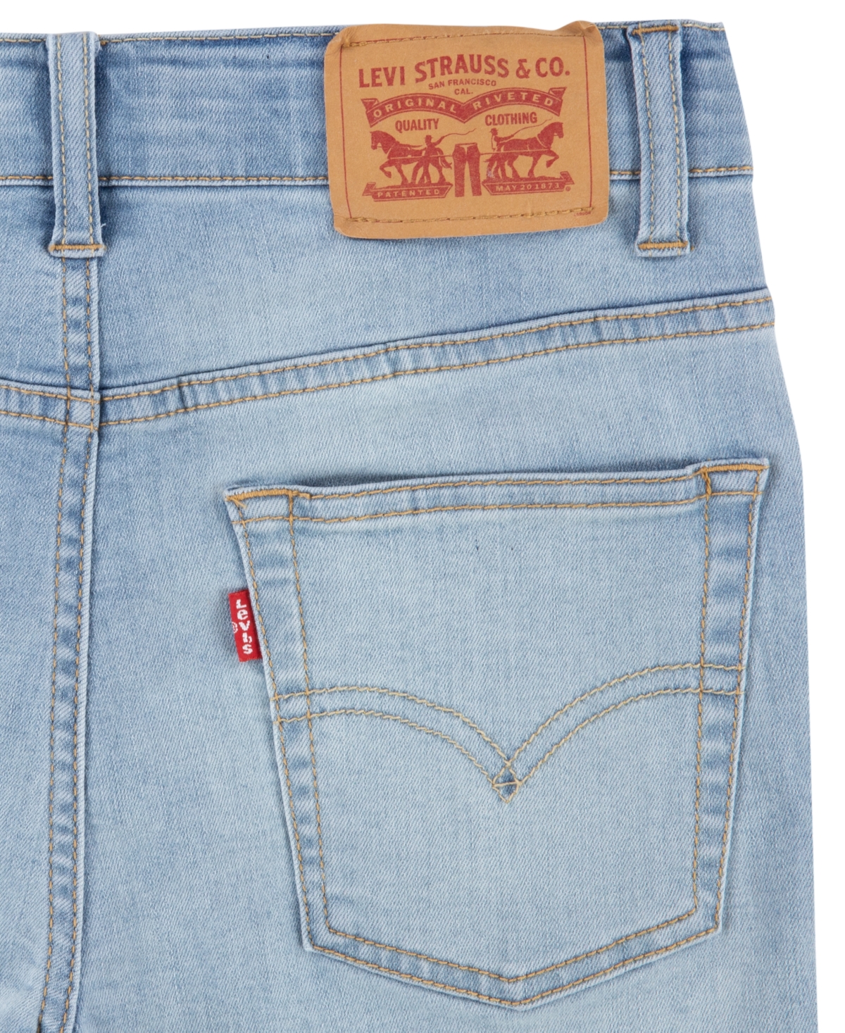 LEVI'S BIG BOYS SLIM FIT 5-POCKET PERFORMANCE SHORTS 