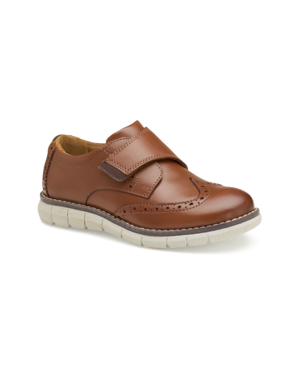 Johnston & Murphy Big Boys Holden Wingtip Leather Shoes In Tan Full Grain