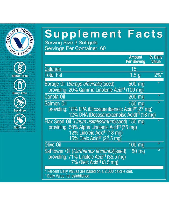 The Vitamin Shoppe Omega 369 Essential Fatty Acids Supports