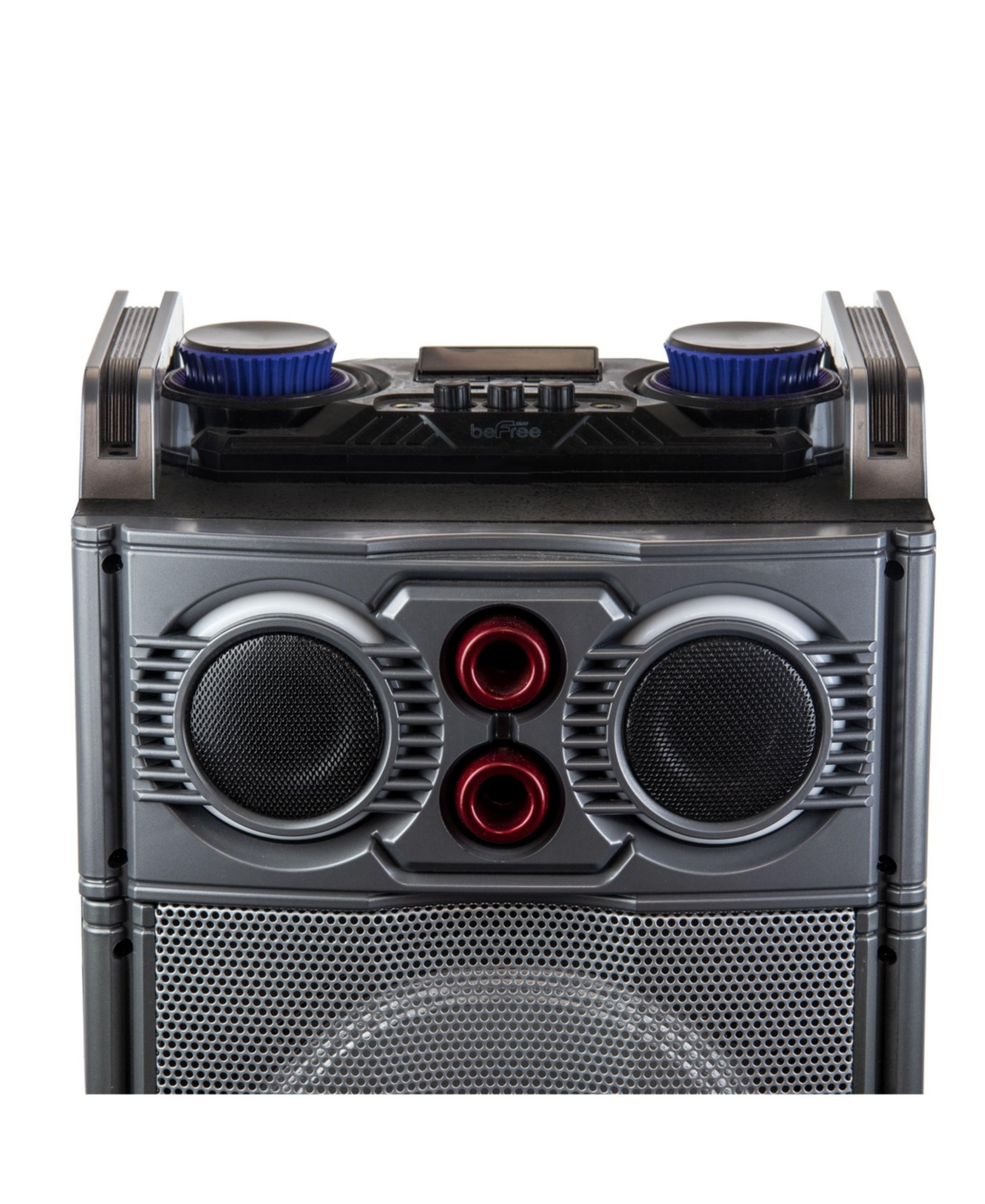 beFree Sound Triple Portable Bluetooth Subwoofer Speaker with Party Lights