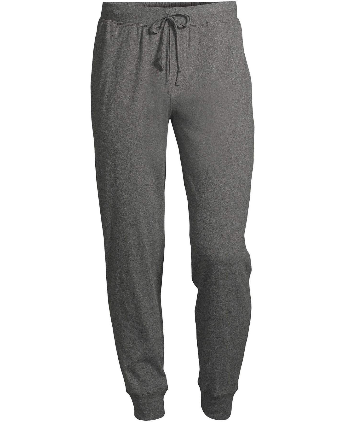 Мужские брюки Lands' End Knit Jersey Sleep Jogger, цвет: Угольный меланжевый — фото 6