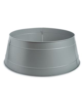 Holiday Lane - Circular Silver-tone Iron Tree Collar
