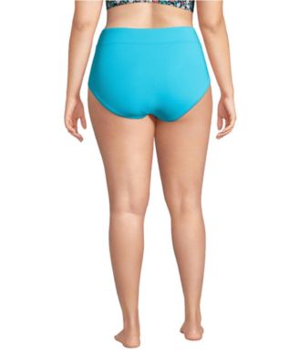 Plus Size Tummy Control High Waisted Bikini Swim Bottoms