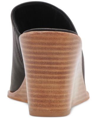 thumbnail image 2 of DOLCE VITA Womens Beige Hudson Block Heel Slip On Leather Heeled Mules 2 of 11